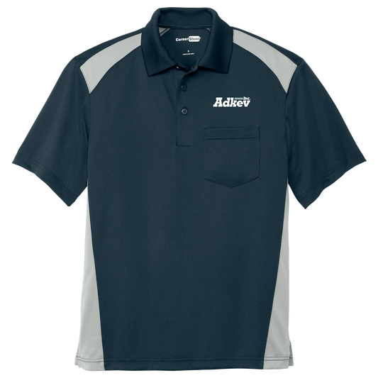 Adkev Employee CS416 Two Way Colorblock Pocket Polo