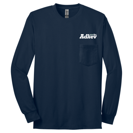Adkev Employee 2410 Gildan Long Sleeve Pocket Tee