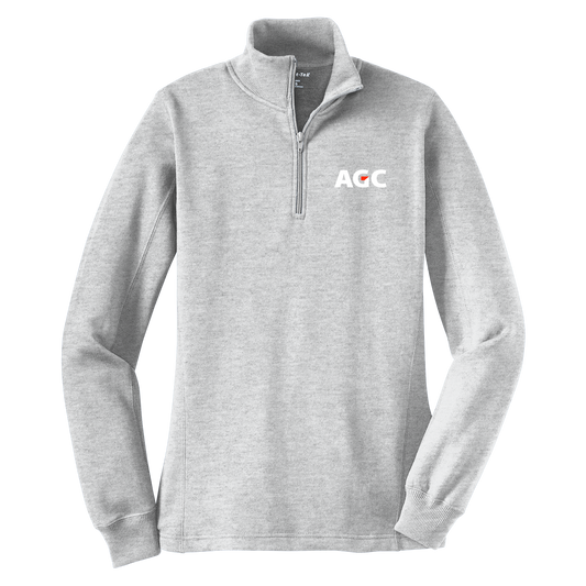 AGC LST253 Ladies 1/4 Zip Sweatshirt