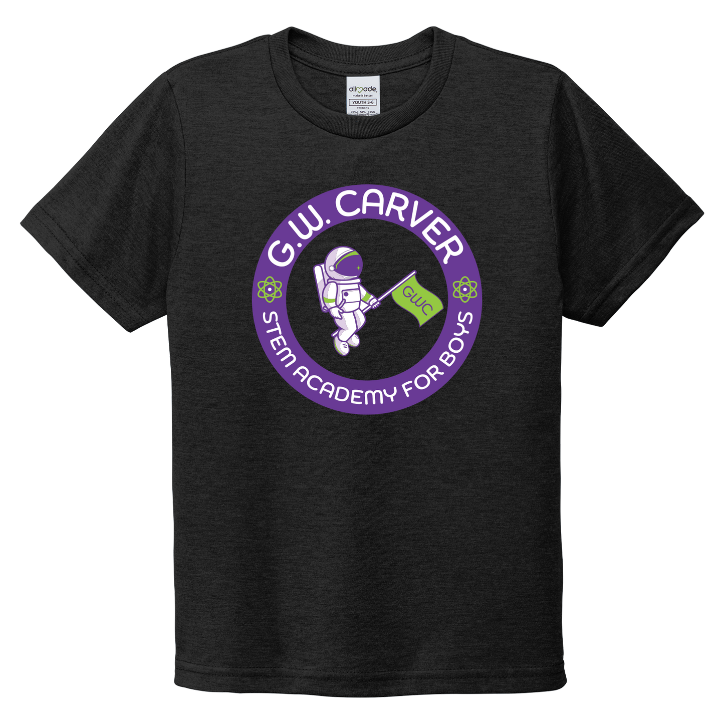 GWC STEM Academy Screen Printed AL207 Youth Allmade® Tri-Blend Tee