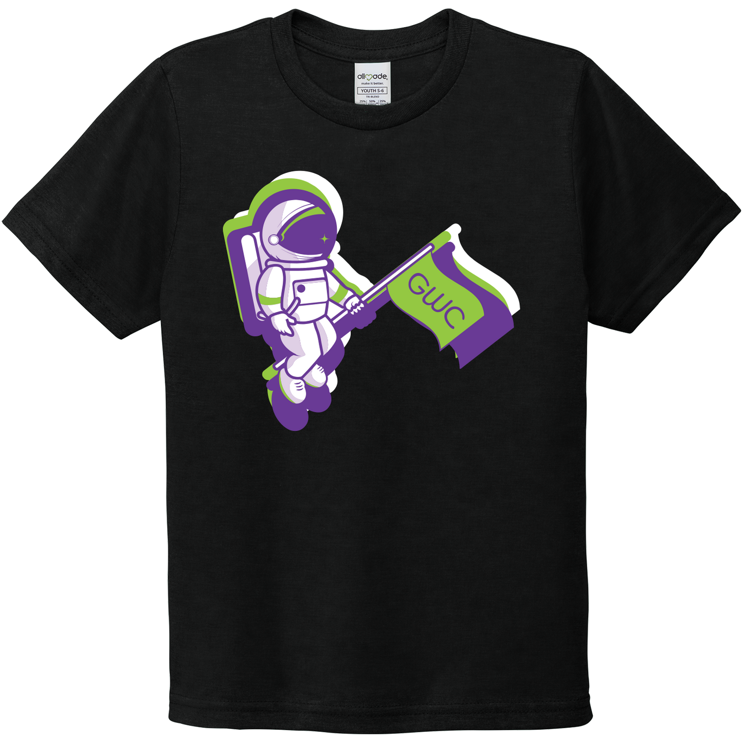GWC STEM Academy Screen Printed AL207 Youth SS Tee - NEW LOGO