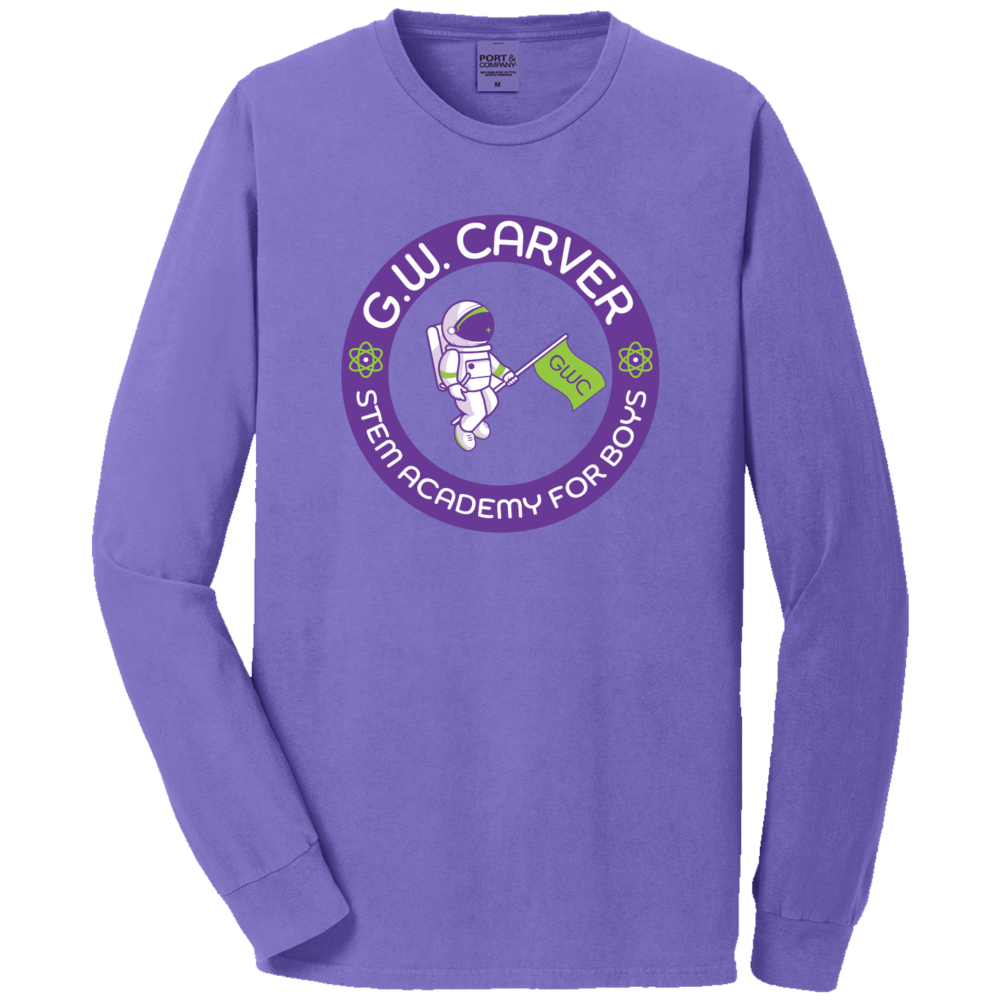 GWC STEM Academy Screen Printed PC099LS Adult Long Sleeve Tee