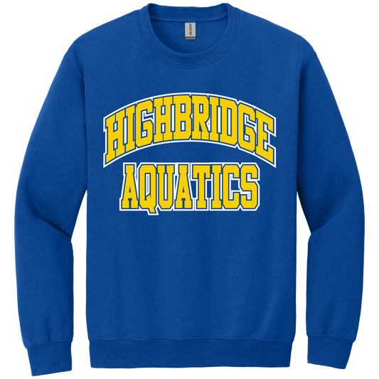 Highbridge Aquatics Screen Printed 18000 Gildan Crewneck Sweatshirt