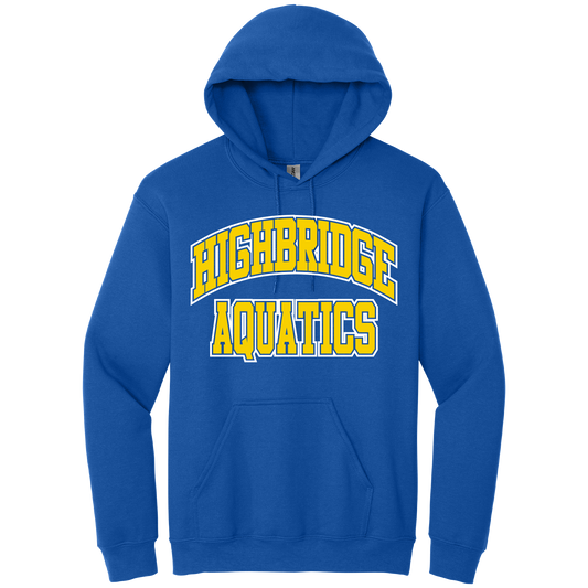 Highbridge Aquatics Screen Printed 18500 Gildan 8oz Hoodie