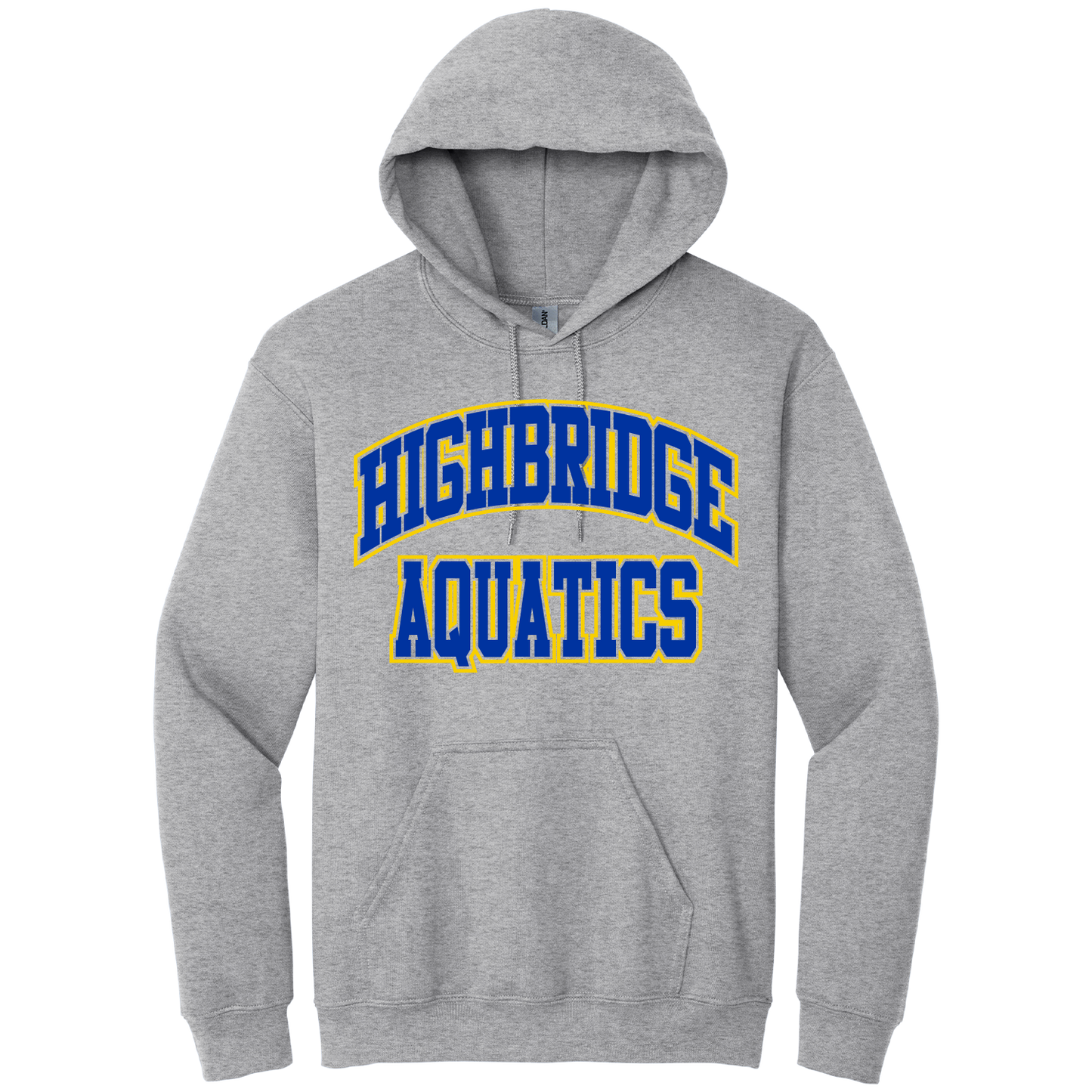 Highbridge Aquatics Screen Printed 18500 Gildan 8oz Hoodie