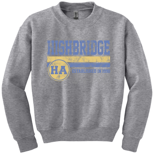 Highbridge Aquatics Screen Printed 18000B Youth Crewneck Sweatshirt