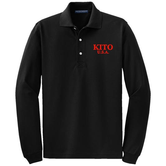 Kito U.S.A. K455LS Rapid Dry Long Sleeve Polo