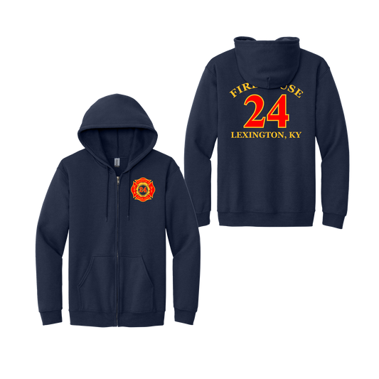 LFD24 18600 Gildan Full Zip Hoodie