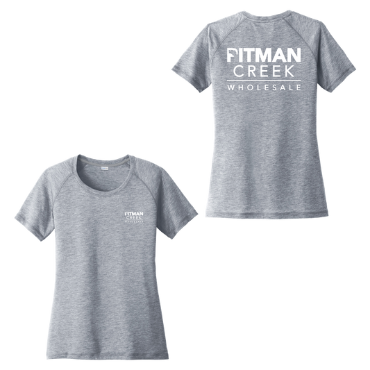 Pitman Creek Ladies Scoop Neck Raglan Tee