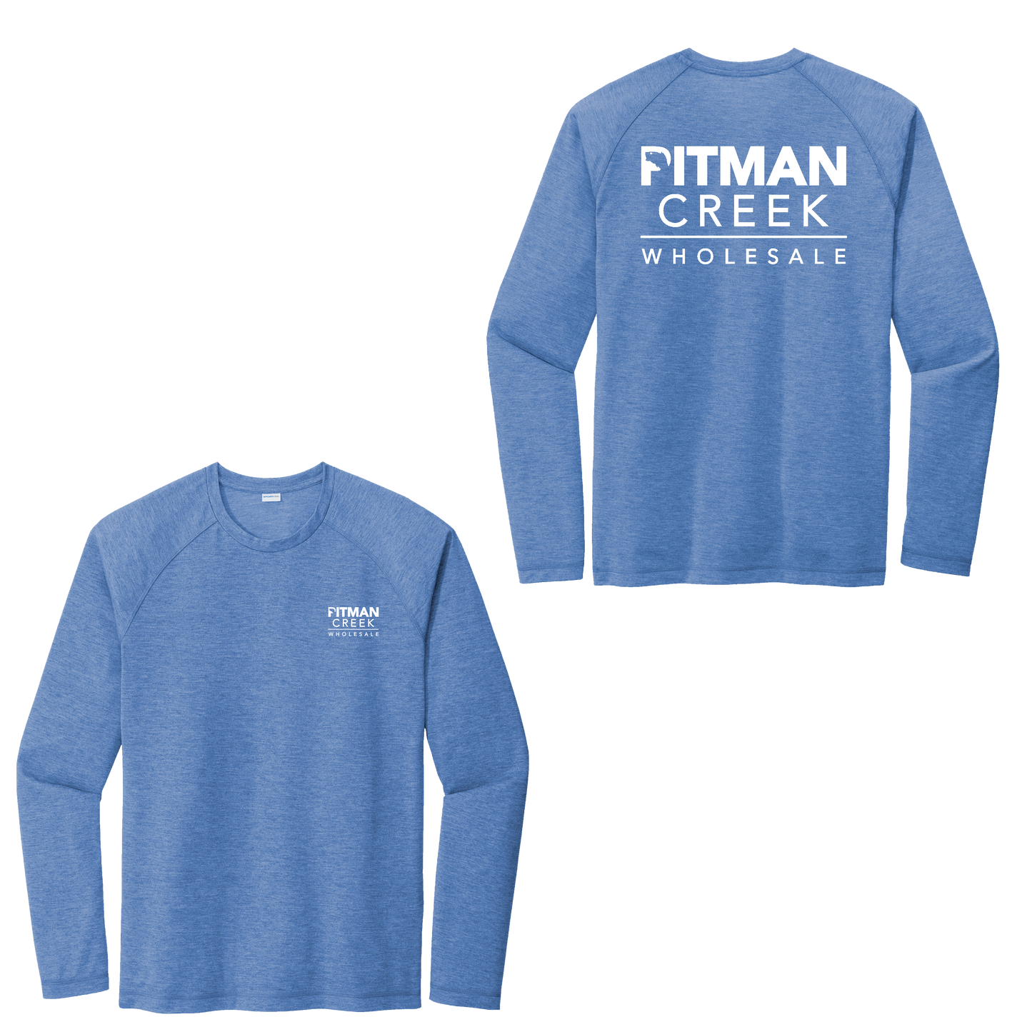 Pitman Creek Tri-Blend Wicking Long Sleeve Raglan Tee