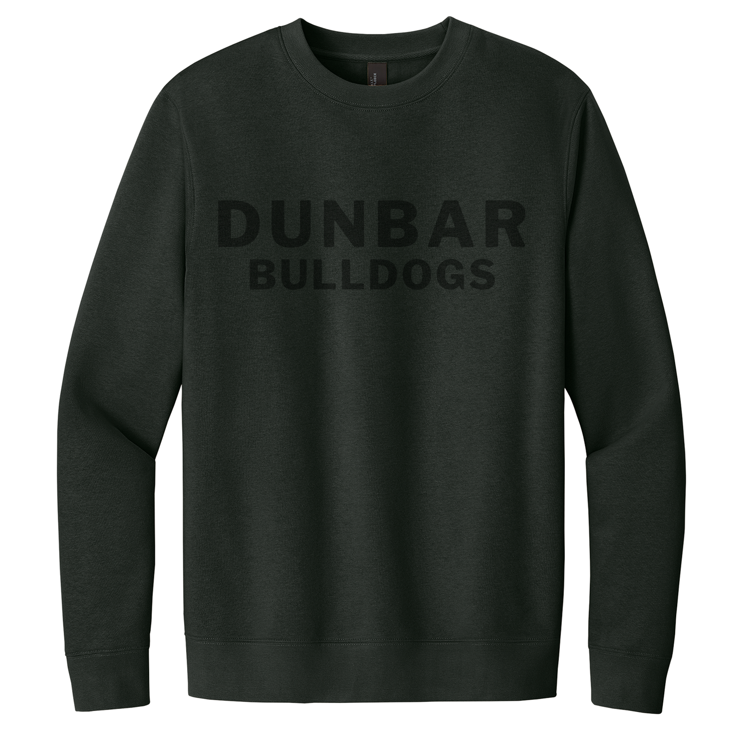 PLD Swim DT6104 Fleece Crewneck Sweatshirt - Blackout Logo