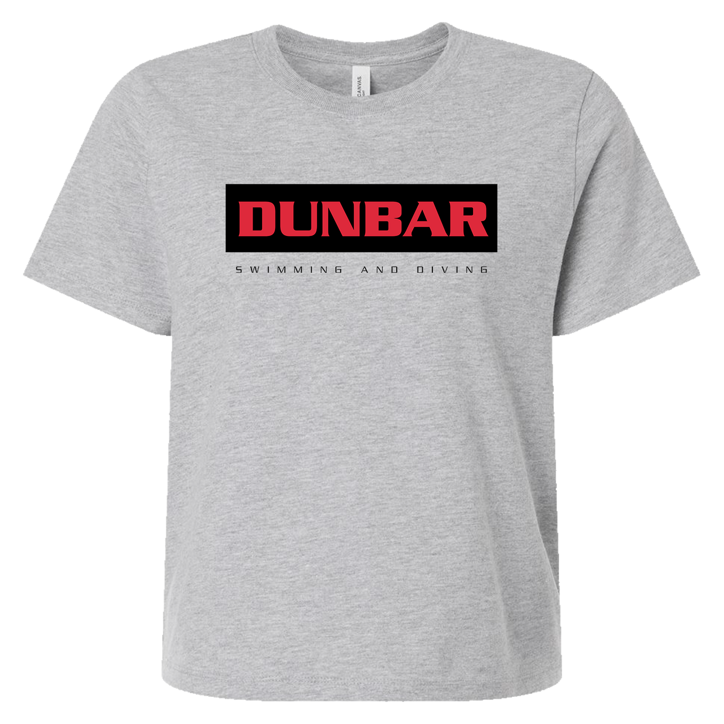 PLD Swim 6110 Ladies Crop Tee - Dunbar Rectangle Logo