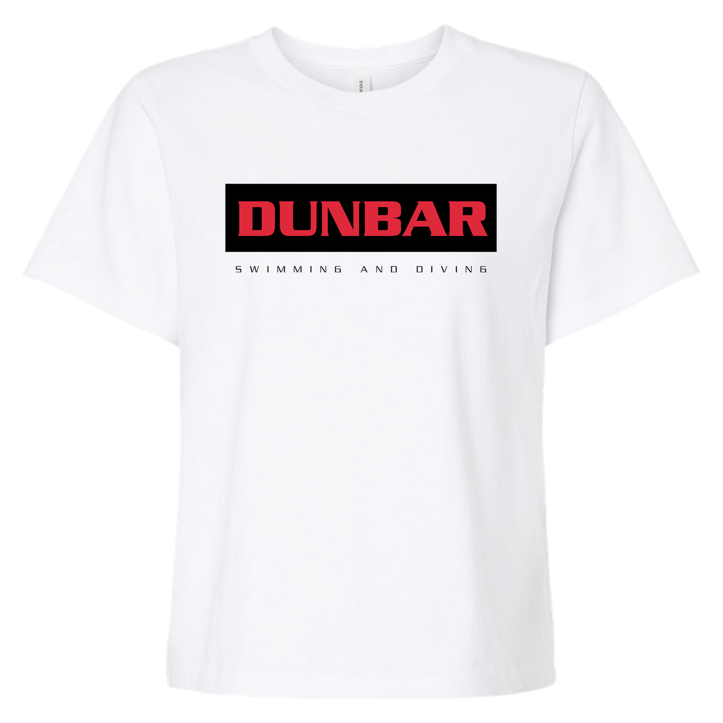 PLD Swim 6110 Ladies Crop Tee - Dunbar Rectangle Logo
