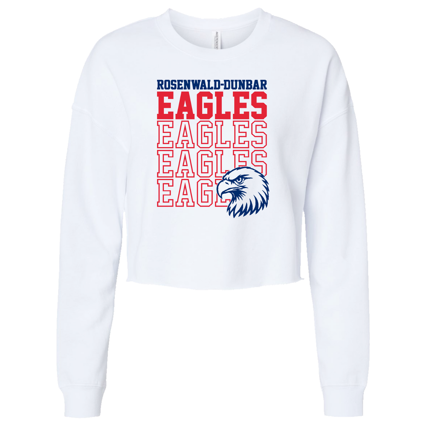 RDES & WJMS AFX24CRP Ladies Crop Crewneck Sweatshirt
