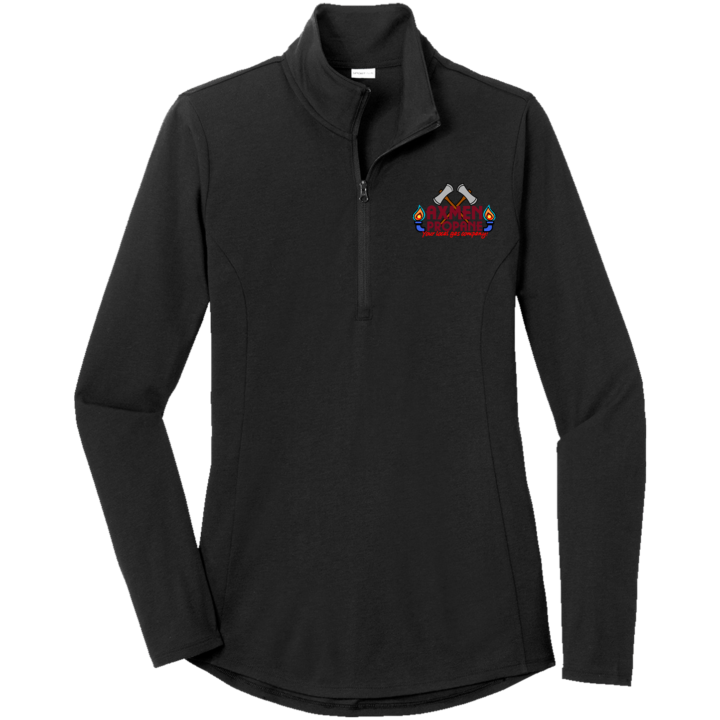 AxMen LST407 Sportek Ladies 1/4 zip Triblend pullover