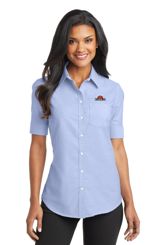 FZ L659 Ladies Super Pro short sleeve oxford shirt
