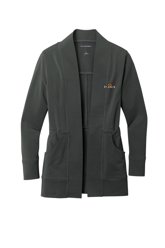 FZ LK825 Port Authority Ladies Microterry Cardigan