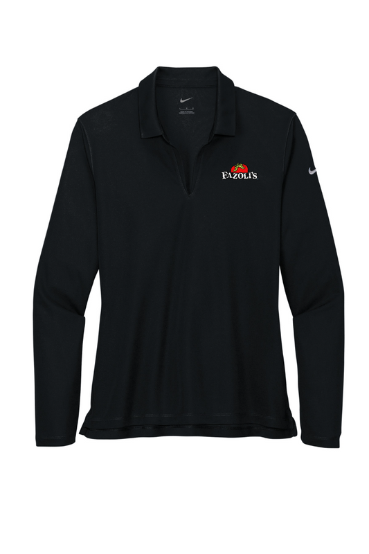 FZ NKDC2105 Nike Ladies Dri-FIT Micro Pique 2.0 Long Sleeve Polo