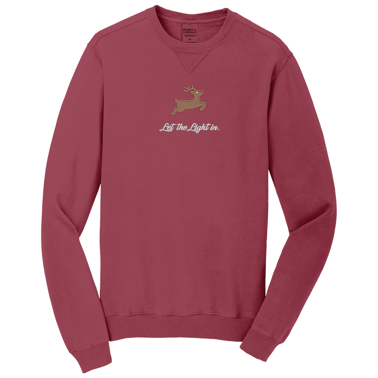Let the Light in - Embroidered Crewneck Sweatshirt