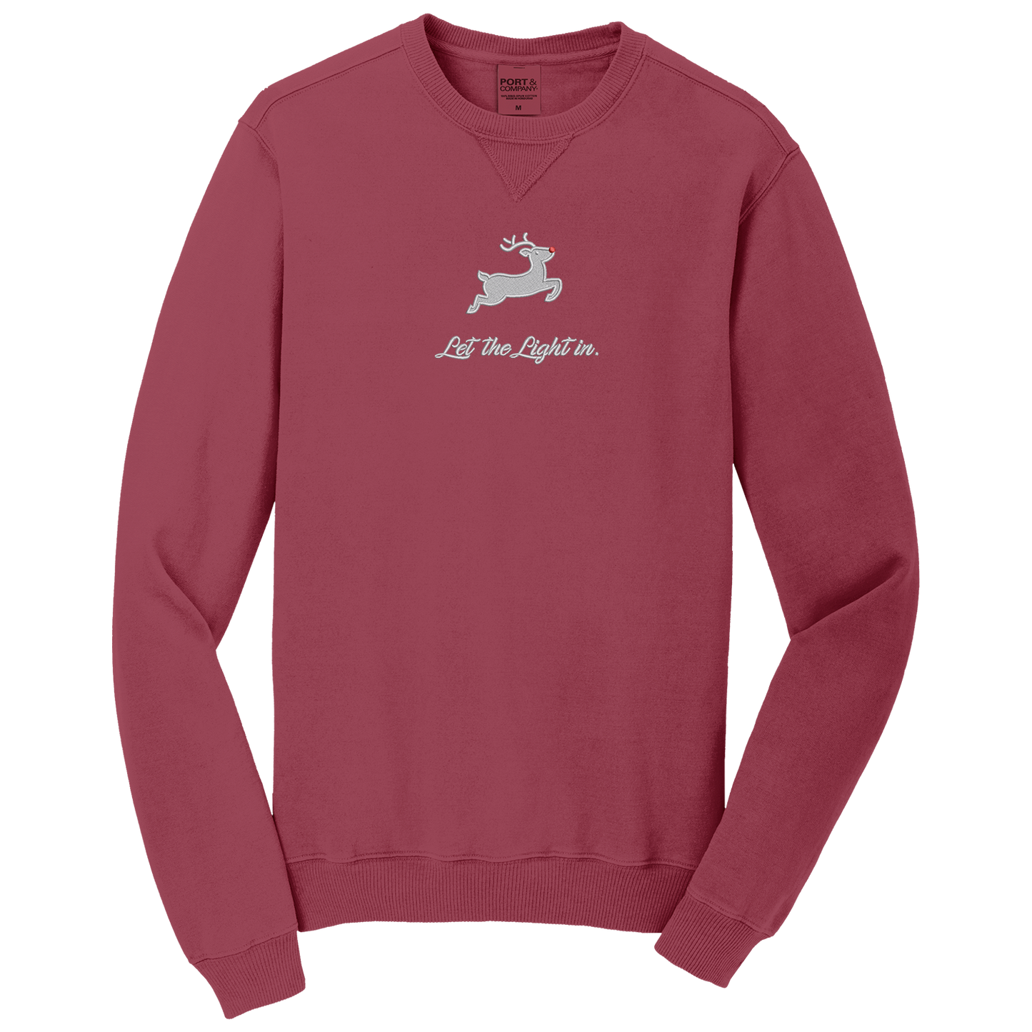 Let the Light in - Embroidered Crewneck Sweatshirt