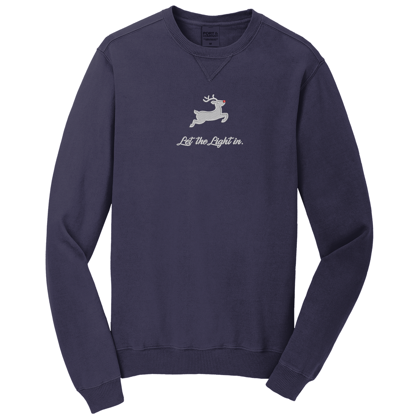 Let the Light in - Embroidered Crewneck Sweatshirt