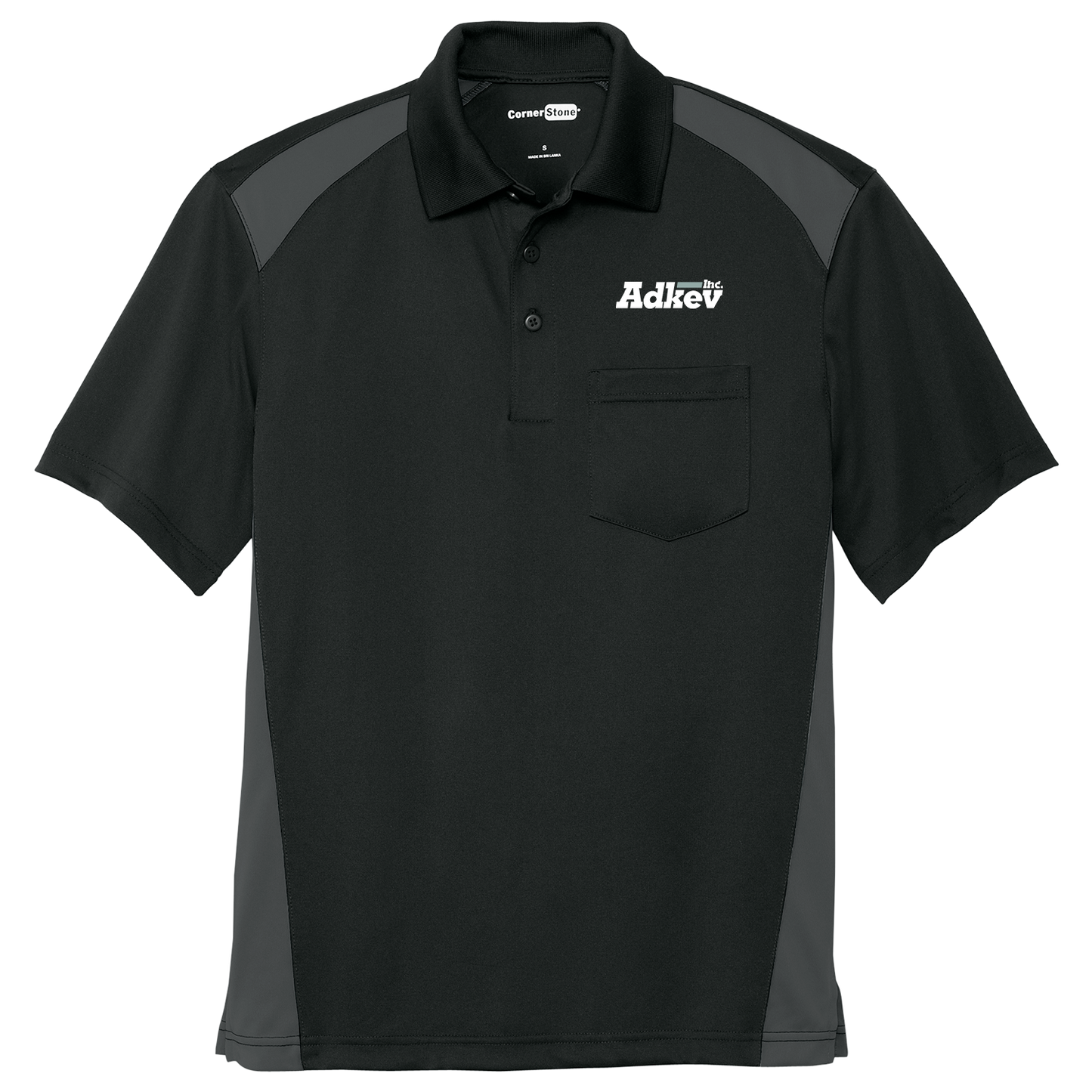 Adkev Employee CS416 Two Way Colorblock Pocket Polo