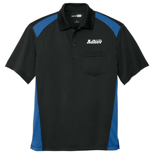 Adkev Employee CS416 Two Way Colorblock Pocket Polo