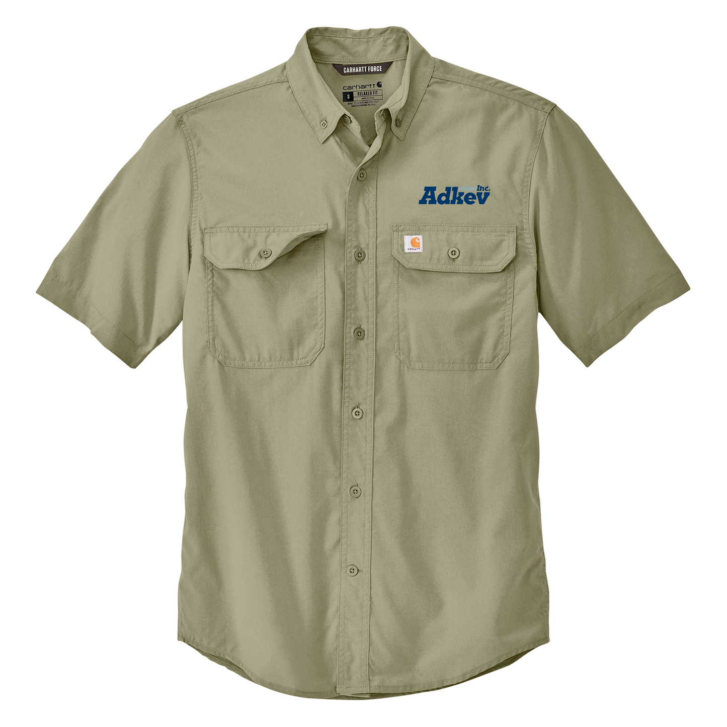 Adkev Employee CT105292 Carhartt Solid Short Sleeve Shirt