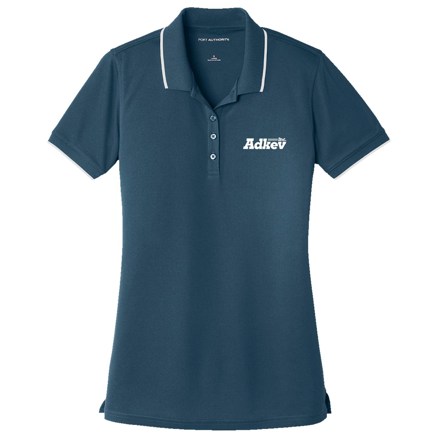 Adkev Employee LK111 Port Authority Women's UV Micro-Mesh Tipped Polo