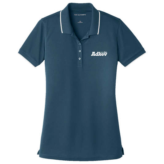 Adkev Employee LK111 Port Authority Women's UV Micro-Mesh Tipped Polo