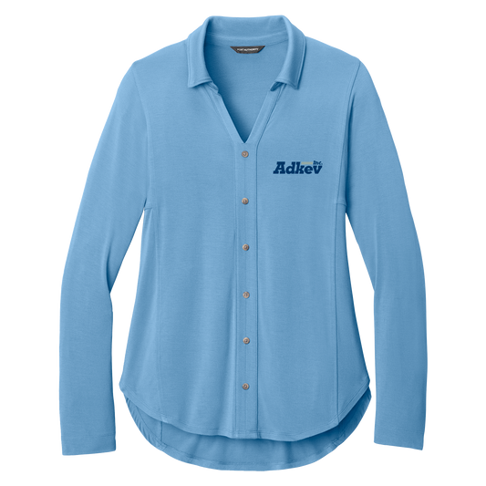 Adkev LK5602 Port Authority Women’s Luxe Knit Button Tunic