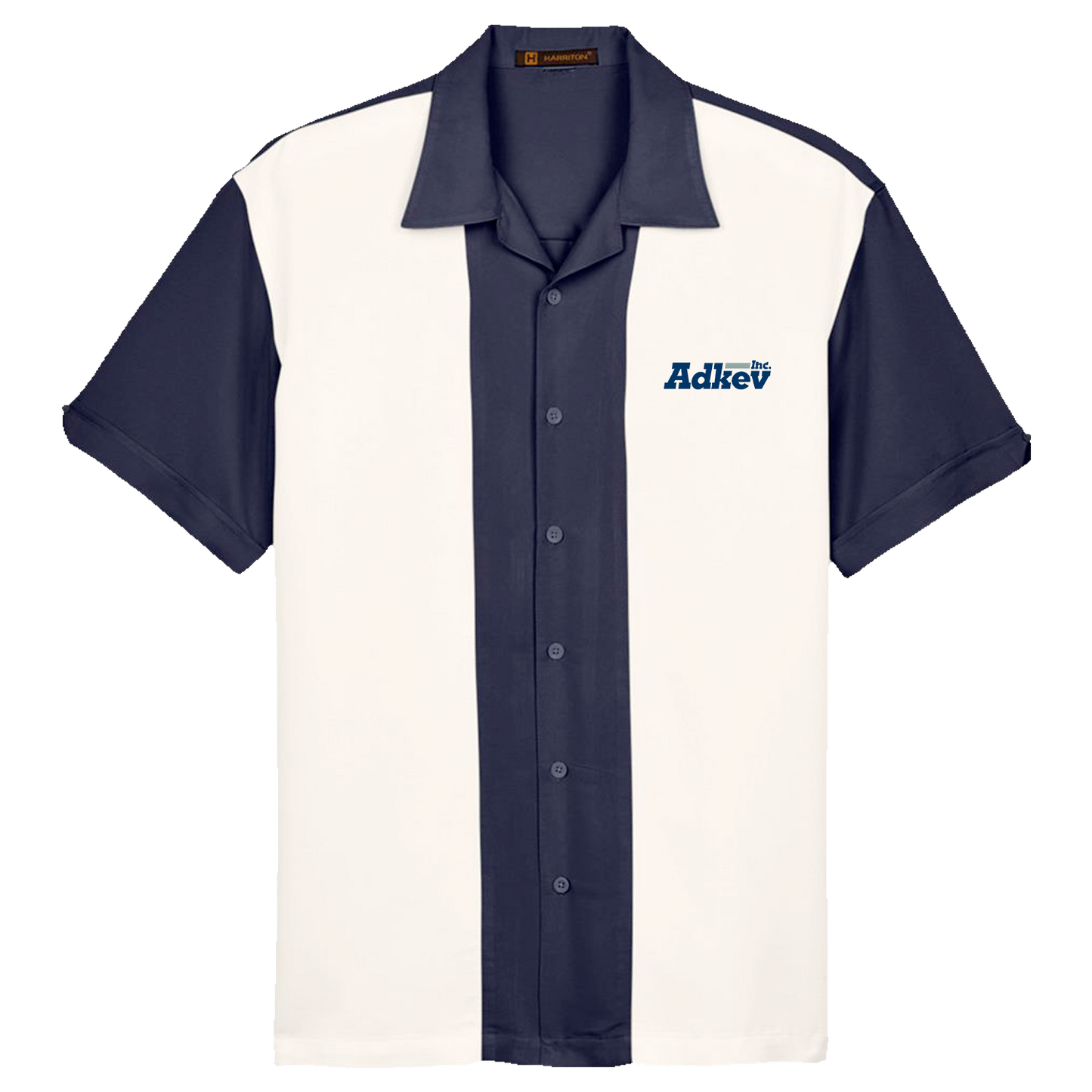 Adkev Employee M575 Men's Short Sleeve Two-Tone Camp  Shirt