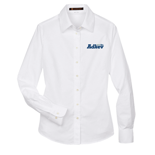 Adkev M600W Harriton Women's Long Sleeve Oxford Shirt