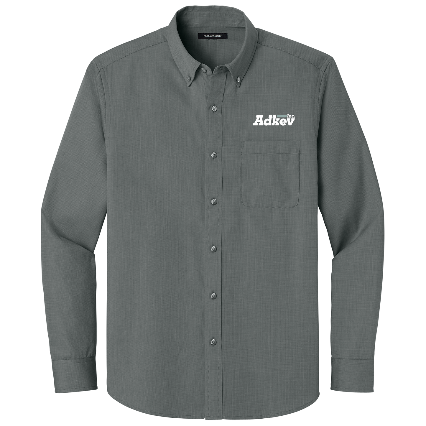 Adkev Employee W816 Port Authority Long Sleeve Nailhead Easy Care Shirt