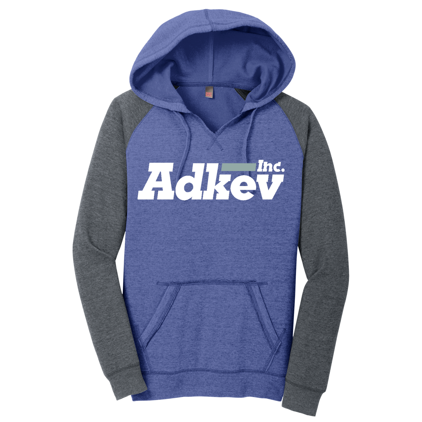 Adkev DT296 District Women's Lightweight Fleece Raglan Hoodie