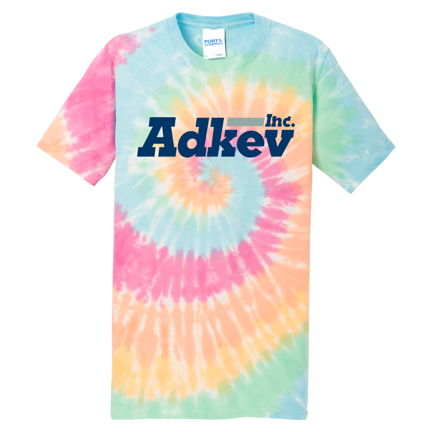 Adkev Employee PC147 Port and Co Tie-Dye Short Sleeve Tee