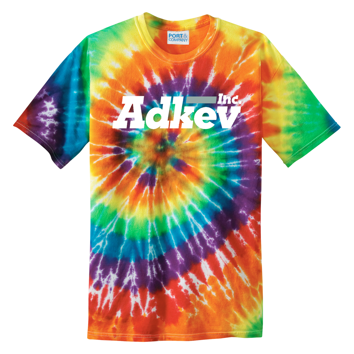 Adkev Employee PC147 Port and Co Tie-Dye Short Sleeve Tee