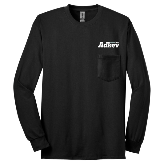 Adkev 2410 Gildan Long Sleeve Pocket Tee