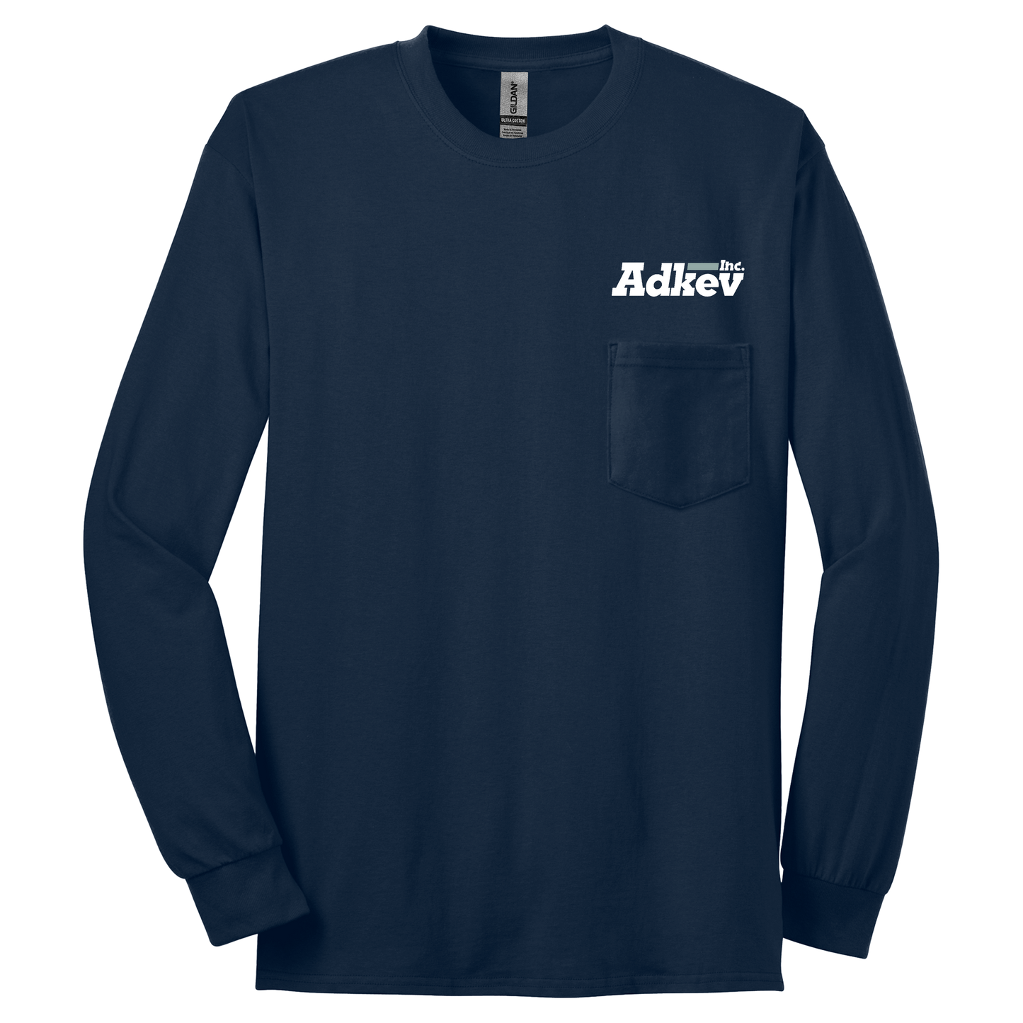 Adkev Employee 2410 Gildan Long Sleeve Pocket Tee