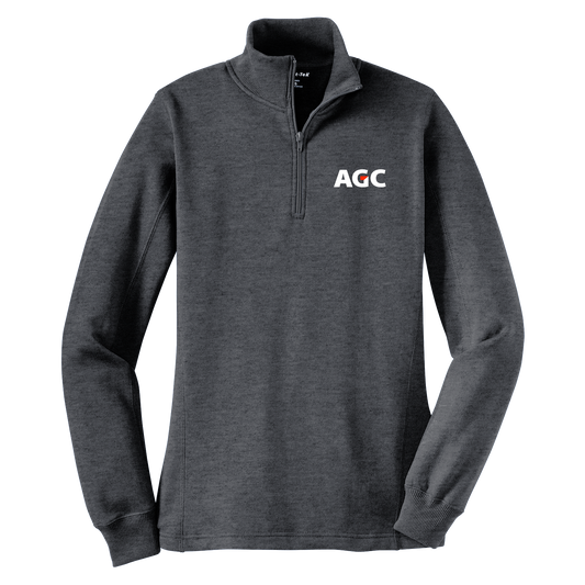 AGC LST253 Ladies 1/4 Zip Sweatshirt