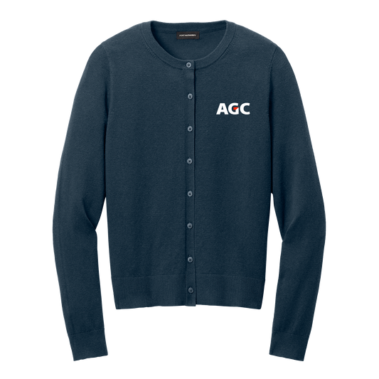 AGC LSW2870 Ladies Crewneck Cardigan Sweater