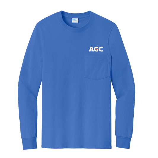 AGC PC61LSPT Tall Long Sleeve Pocket Tee