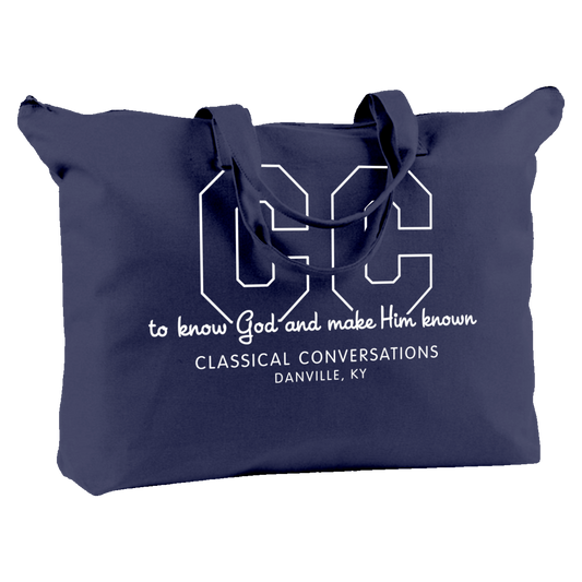Classical Conversations BE009 Canvas Zippered Book Tote