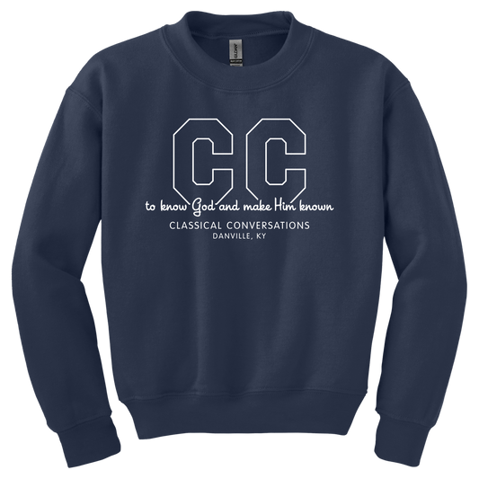 Classical Conversations Screen Printed 18000B Youth Crewneck Sweatshirt