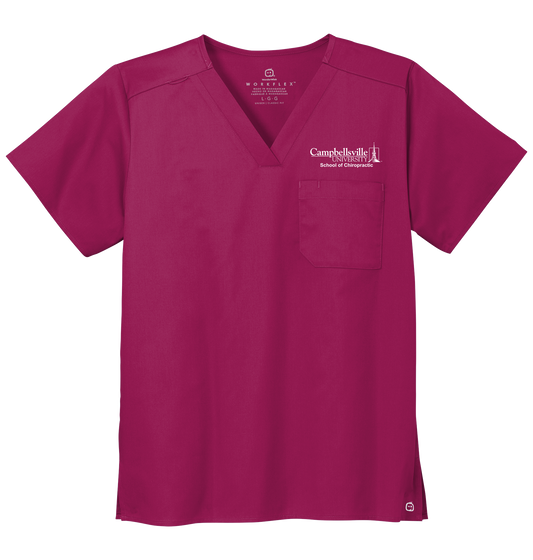 Campbellsville University Chiro EMB WW3160 Wonder Wink Men’s V-Neck Scrub Top