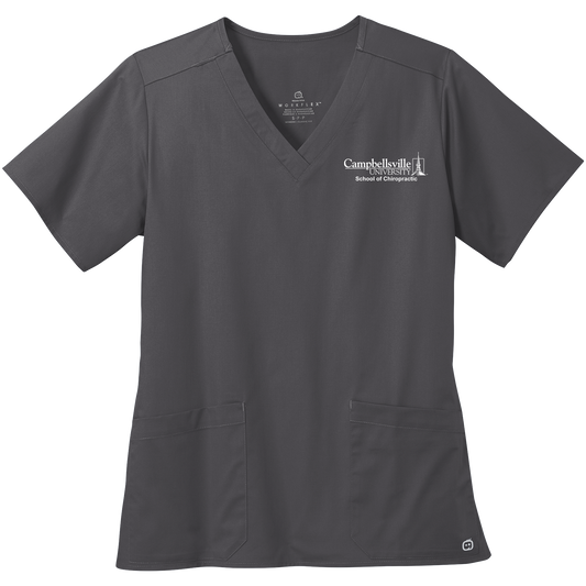 Campbellsville University Chiro EMB WW4560 Wonder Wink Ladies Scrub Top