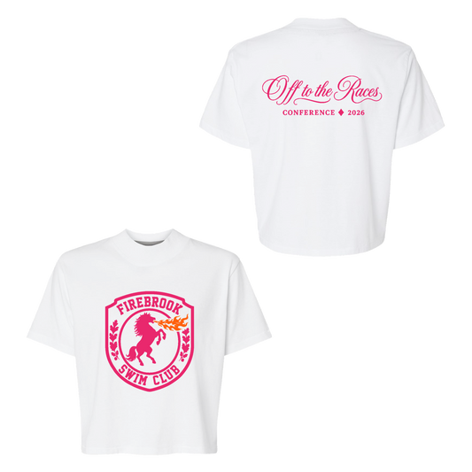 2026 CONFERENCE 3518 Ladies Boxy Crop Tee
