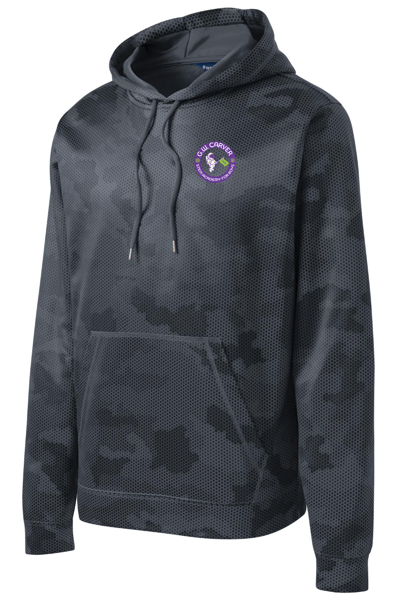 GWC STEM Academy Embroidered ST240 Adult Sport-Tek CamoHex Fleece Hoodie