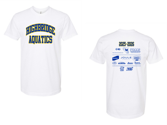 Highbridge Aquatics Screen Printed Tultex 202 Adult Soft S/S Tee - SPONSOR TEES