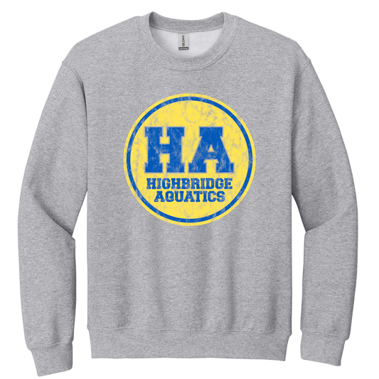 Highbridge Aquatics Screen Printed 18000 Adult Crewneck Sweatshirt